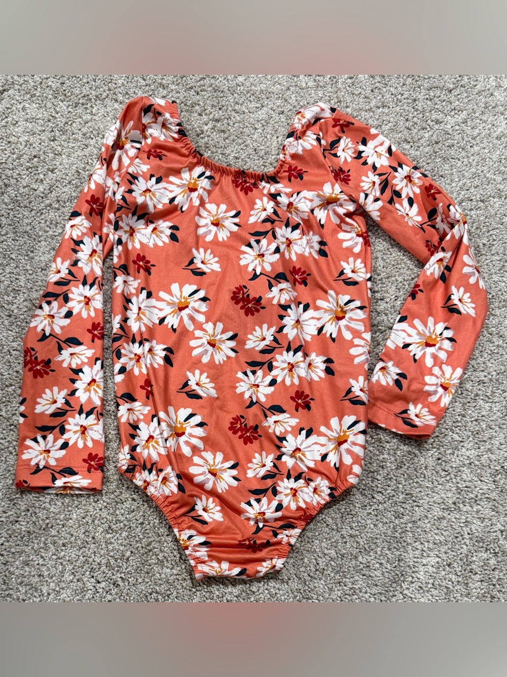 NEW Baileys blossoms Floral Long Sleeve Leotard or top. Cute fall floral.